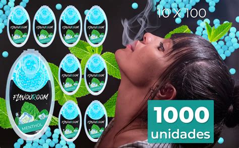 Flavouroom Juego de 1000 cápsulas aromáticas de mentol para tabaco