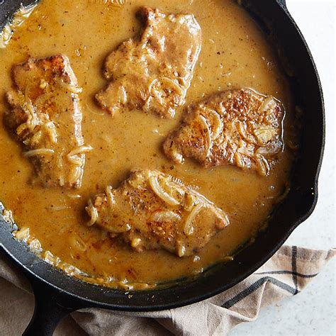 Fall Apart Pork Chops In Oven Fall Apart Tender Pork Chops And Gravy Over Rice Wildflour