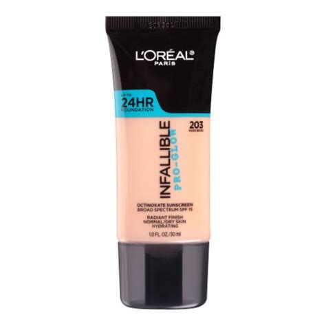 L Oreal Paris Infallible Pro Glow Foundation 24HR Coverage 203 Nude