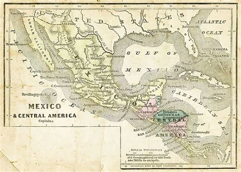 Mexico And Central America Map 1856 Our Beautiful Pictures Are