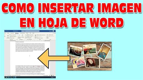 Insertar O Colocar Imagenes En Una Hoja De Word Desde Pc U Online