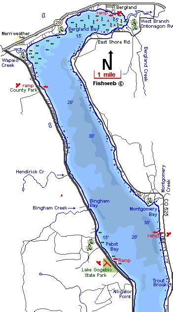 Lake Gogebic Depth Map Draw A Topographic Map