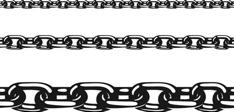 Chain seamless vector illustration. Black print design isolated on ...