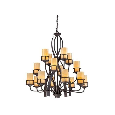 Elstead 16 Light Multi Arm Chandelier Imperial Bronze Finish E27