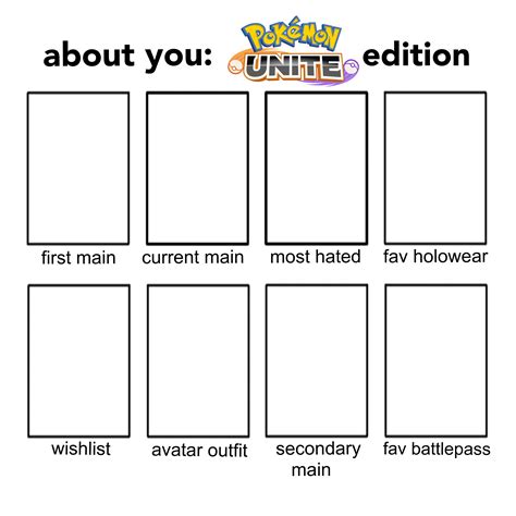 I Made An Art Meme For Pokemon Unite Swipe For The Template If Youd