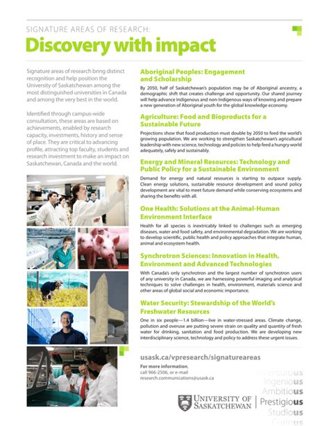 Discovery With Impact Signature Areas Of Research