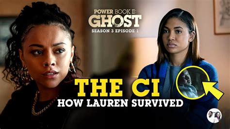 Power Book Ii Ghost Season 3 E01 How Lauran Survived And The Ci Youtube