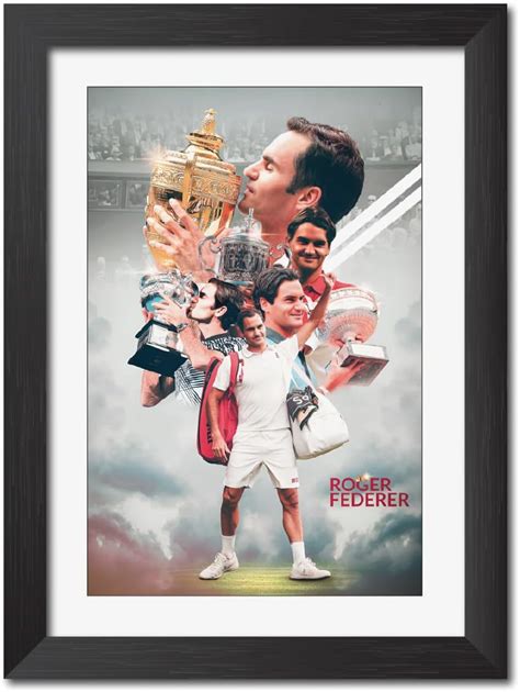 Tenorarts Roger Federer Posters Quote Tennis Player Laminated Poster