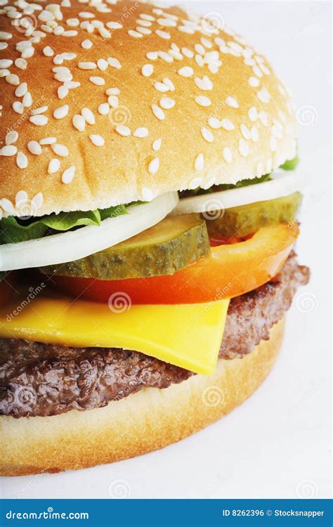 Cheeseburger Stock Photo Image Of Buns Cheese Meat 8262396