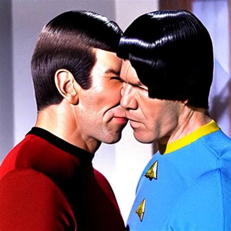 Captain Kirk And Spock Kissing From Star Trek Stable Diffusion Openart