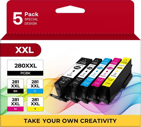 Amazon Genuine Canon CLI 281 5 Color Ink Tank Combo Pack With 5 X