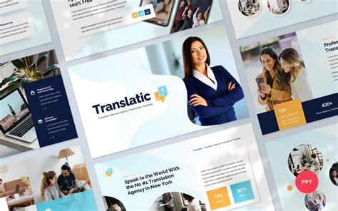 Translatic Translation Agency Presentation Powerpoint Template