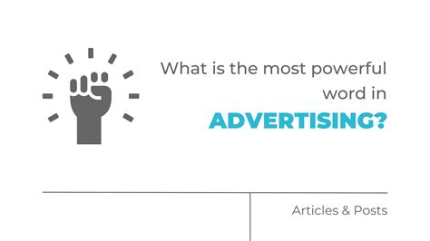 What Is The Most Powerful Word In Advertising Mock The Agency