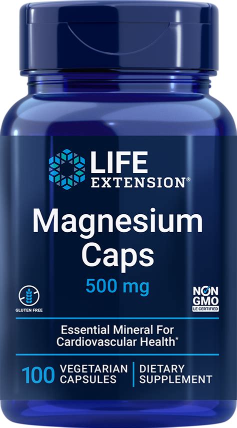 Ipumpshop Life Extension Magn Sio Capsulas Mg C Psulas Vegetais