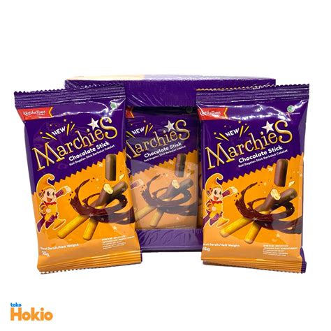 Jual Marchies Chocolate Stick Roti Bagelen Stick Coklat Kartika Box Isi