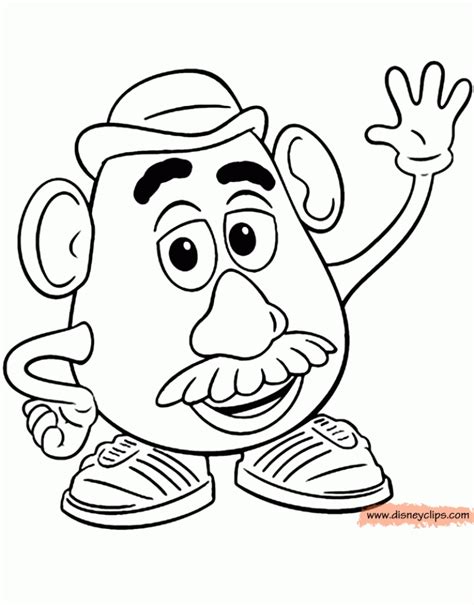 Mr Potato Head Coloring Pages - Free Toy Story Coloring Pages Printables