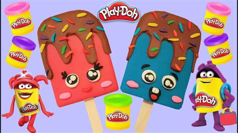 How To Make Cute Smiley Face Play Doh Popsiclesplay Doh Kids Zoom