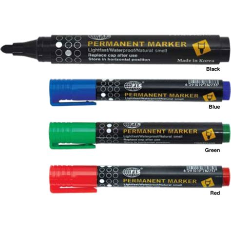 Buy Fis Permanent Marker Finebullet Tip Black Pc Online Aed263