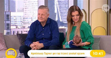 Apoloniusz Tajner z żoną i synkiem w śniadaniówce Jak wygląda ich