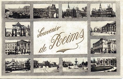 Reims Souvenirs De Reims Carte Postale Ancienne Et Vue D Hier Et