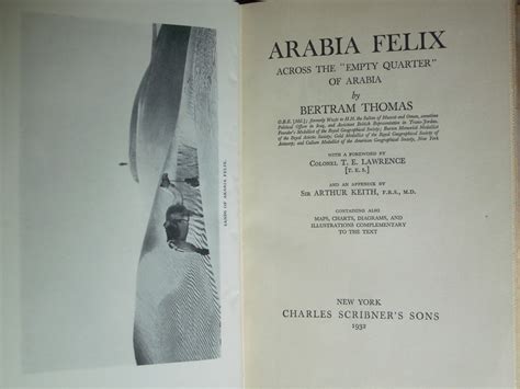 Arabia Felix Acriss The Empty Quarter Of Arabia By Thomas Bertram