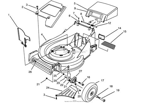 Toro 26631bc Lawnmower 1995 Sn 5900001 5999999 Parts Diagram For Housing Assembly