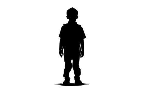 boy shadow vector art icons  graphics