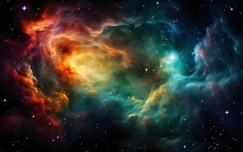 Premium Ai Image Colorful Space Galaxy Cloud Nebula