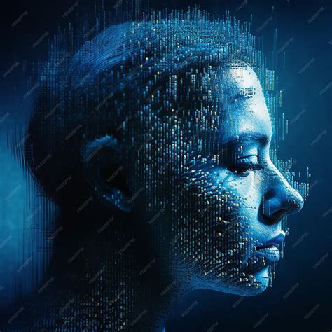 Premium Photo | 3D head woman and human artificial intelligence of ai