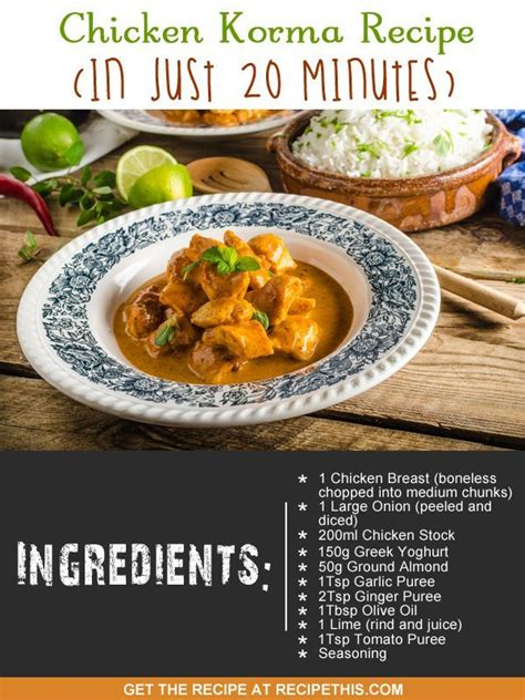 Recipe This Slimming World Chicken Korma Curry In The Slow Cooker Recipe Recipes Chicken