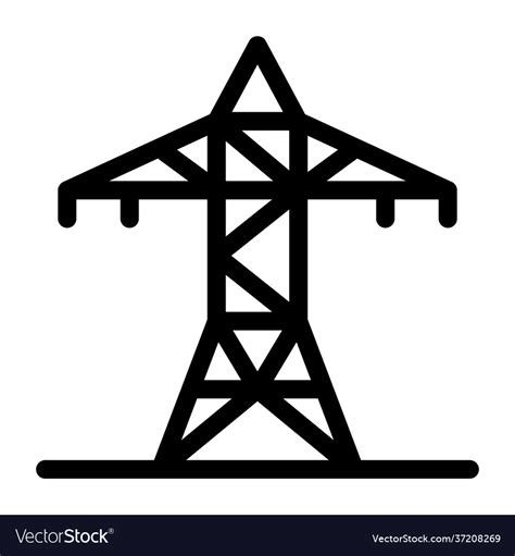 Electric pole Royalty Free Vector Image - VectorStock