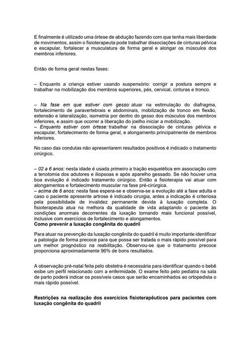 SOLUTION Exerc Cios Fisioterap Uticos Para Cada Fase Do Paciente