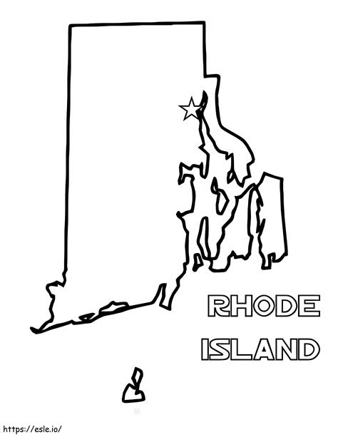 Rhode Island State coloring page