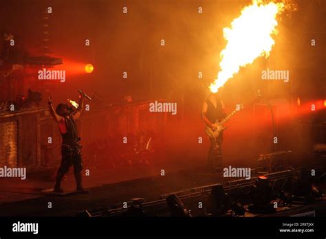 Showbiz Live Music Festival Performing On Stage Celebrity Hi Res Stock