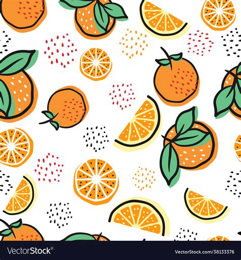 Seamless Orange Fruit Texture