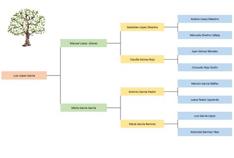 Plantill De Árbol GenealÓgico En Word Descarga Gratis