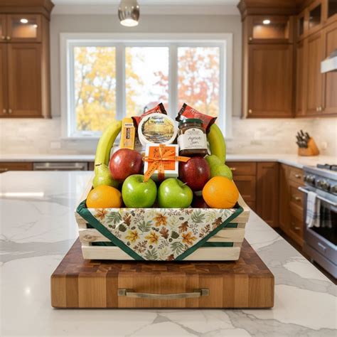 jennys large fruit cheese   basket james cress florist