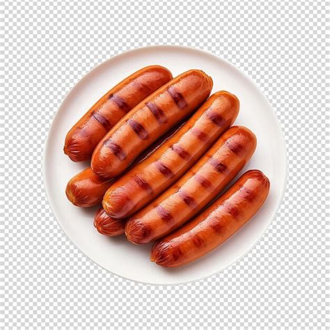 Premium Psd Fresh Sausages Isolated On Transparent Background Png