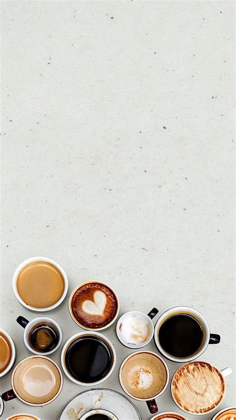 Coffee mugs on a light beige textured wallpaper | free image by ...