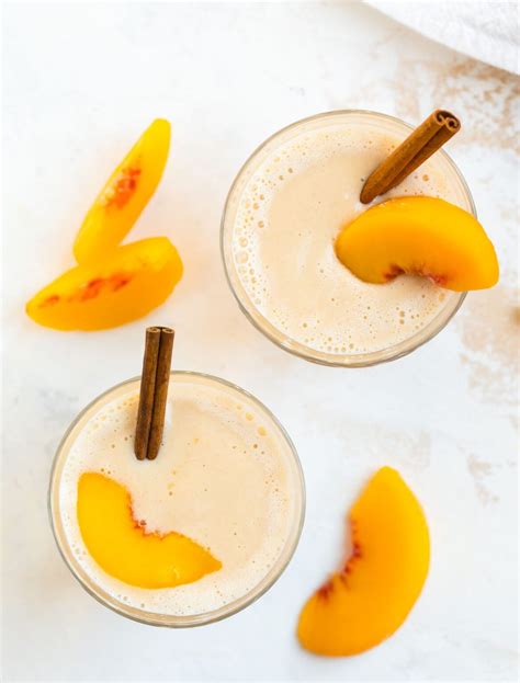 Peach Smoothie Creamy And Healthy