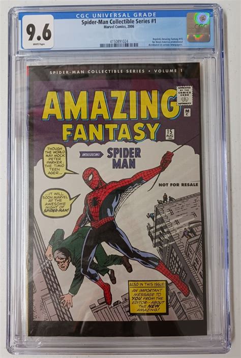 Marvel Spider Man Collectible Series White Cgc Reprint