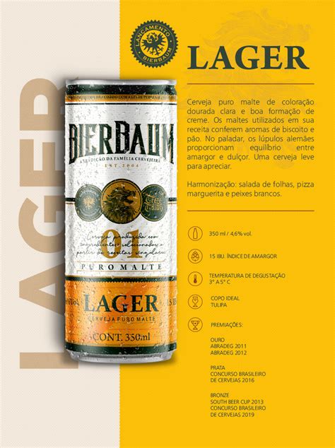 Fardo 12 Cervejas Lager Bierbaum Lata 350ml Cervejaria Bierbaum