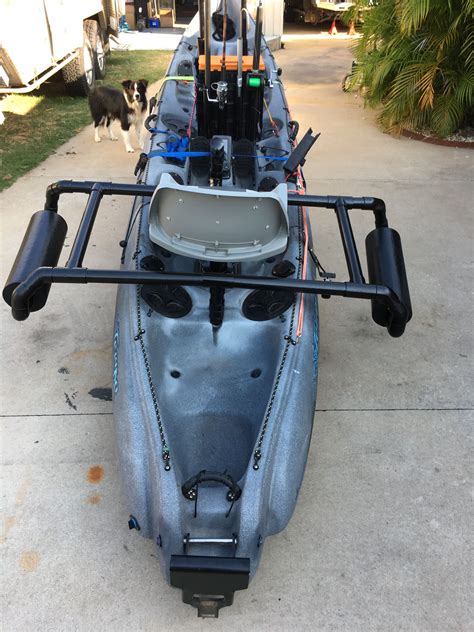 My Diy Rotatable Kayak Outriggers Stabilizer Setup No Drilling Drilling