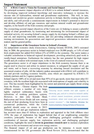 impact statement samples