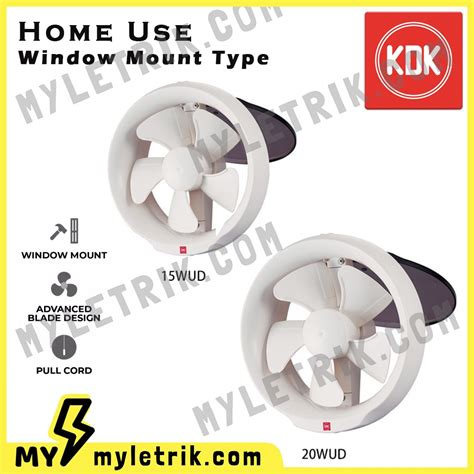 KDK Window Mounted Ventilating Fan Exhaust Fan 15WUD 15CM 6 Inch