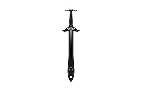 Medieval Sword Vector Silhouette free 36174064 Vector Art at Vecteezy