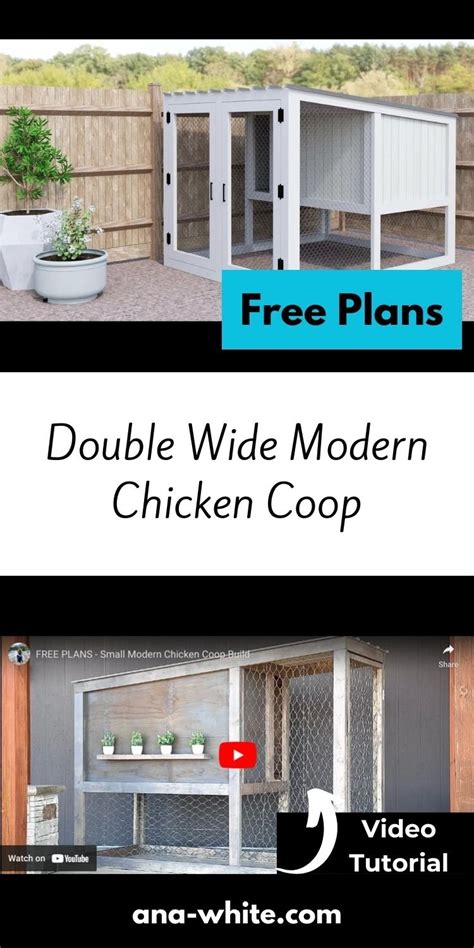 Double Wide Modern Chicken Coop Ana White