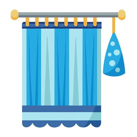 Shower Curtain Clipart Vector Art And Illustration Premium Ai