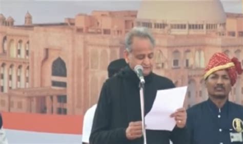 Ashok Gehlot Takes Oath As Rajasthan Cm And Sachin Pilot Takes Oath As Rajasthan Dy Cm