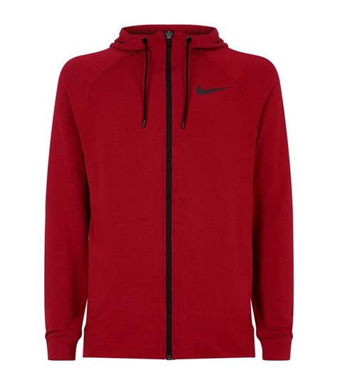 Nike Dri Fit Hoodie In Red Modesens Nike Dri Fit Hoodie Hoodies